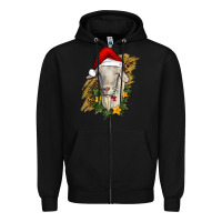 Black christmas goat Zipper Hoodie - RanaPortraitStore