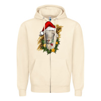 Sandshell christmas goat Zipper Hoodie - RanaPortraitStore