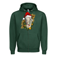Sports Green christmas goat Zipper Hoodie - RanaPortraitStore