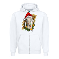 White christmas goat Zipper Hoodie - RanaPortraitStore