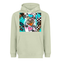 Matcha race heart Heavyweight Hoodie - AdoDesignShop