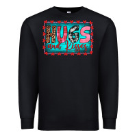 Black hugs and kisses Premium Sweatshirt - JahusDesignShop