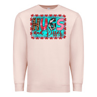 Pale Pink hugs and kisses Premium Sweatshirt - JahusDesignShop