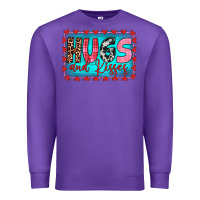 Purple hugs and kisses Premium Sweatshirt - JahusDesignShop