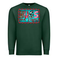 Sports Green hugs and kisses Premium Sweatshirt - JahusDesignShop