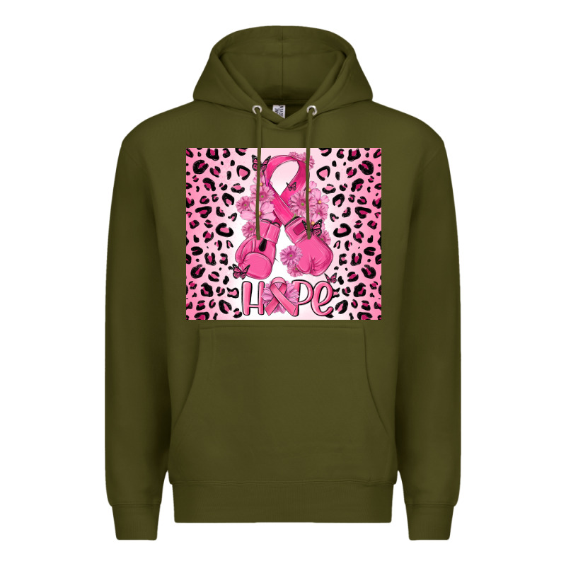 Breast Cancer With Boxing Gloves Premium Hoodie by MaliasSmallBusiness | Teevron