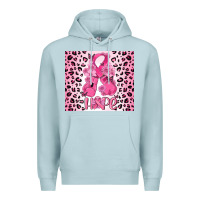 Blue Mist breast cancer with boxing gloves Premium Hoodie - MaliasSmallBusiness