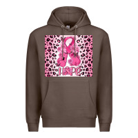 Coffee breast cancer with boxing gloves Premium Hoodie - MaliasSmallBusiness
