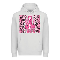Dove Grey breast cancer with boxing gloves Premium Hoodie - MaliasSmallBusiness