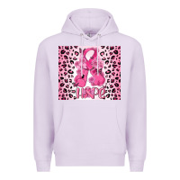 Lilac breast cancer with boxing gloves Premium Hoodie - MaliasSmallBusiness