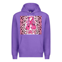 Purple breast cancer with boxing gloves Premium Hoodie - MaliasSmallBusiness