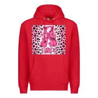 Red breast cancer with boxing gloves Premium Hoodie - MaliasSmallBusiness
