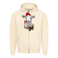 Sandshell christmas baby sheep Zipper Hoodie - RanaPortraitStore