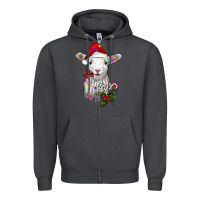 Smoke christmas baby sheep Zipper Hoodie - RanaPortraitStore