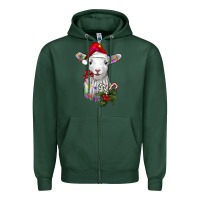 Sports Green christmas baby sheep Zipper Hoodie - RanaPortraitStore