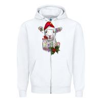 White christmas baby sheep Zipper Hoodie - RanaPortraitStore