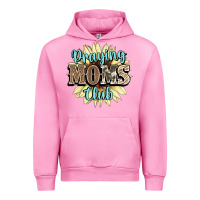 Fuchsia Pink praying moms club Urban Hoodie - NancyCooperArtShop