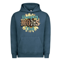 Pigment Midnight Navy praying moms club Urban Hoodie - NancyCooperArtShop