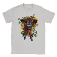 Moon Dust highland cow with sunflower Classic Tee - RanaPortraitStore