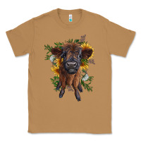 Toasted Coconut highland cow with sunflower Classic Tee - RanaPortraitStore