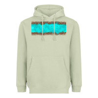 Matcha turquoise leopard Heavyweight Hoodie - JahusDesignShop