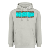 Moon Dust turquoise leopard Heavyweight Hoodie - JahusDesignShop