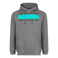 Storm turquoise leopard Heavyweight Hoodie - JahusDesignShop