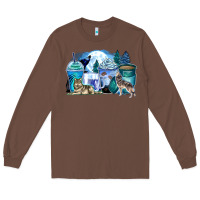 Chestnut wolf coffee cups Long Sleeve Tee - Zillion Design Studio