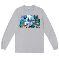 Moon Dust wolf coffee cups Long Sleeve Tee - Zillion Design Studio