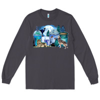 Smoke wolf coffee cups Long Sleeve Tee - Zillion Design Studio