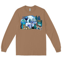 Toasted Coconut wolf coffee cups Long Sleeve Tee - Zillion Design Studio