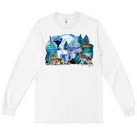 White wolf coffee cups Long Sleeve Tee - Zillion Design Studio