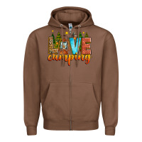 Chestnut love camping Zipper Hoodie - Zillion Design Studio