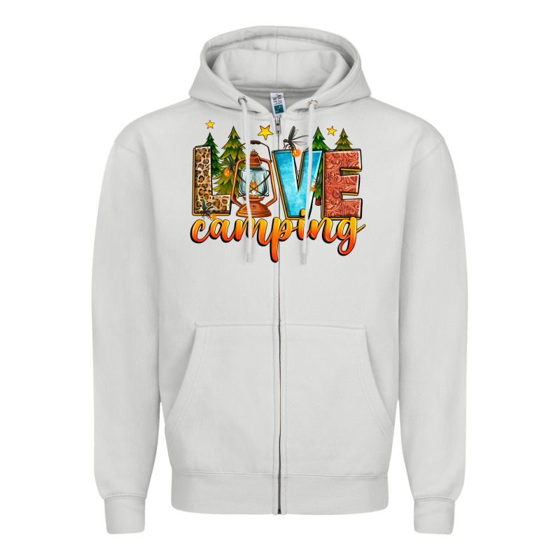Love Camping Zipper Hoodie by Zillion Design Studio | Teevron