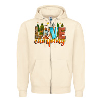 Sandshell love camping Zipper Hoodie - Zillion Design Studio