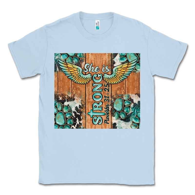 She Is Strong Tumbler Classic Tee by BarkalooDesign | Teevron