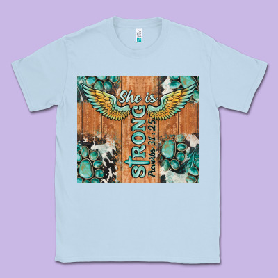 She Is Strong Tumbler Classic Tee Designed By Barkaloodesign