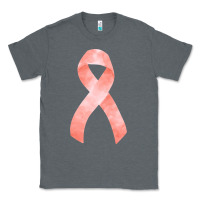 Charcoal Heather uterine or endometrial cancer ribbon Classic Tee - FaDigitalArtStudio