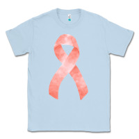 Dusty Blue uterine or endometrial cancer ribbon Classic Tee - FaDigitalArtStudio