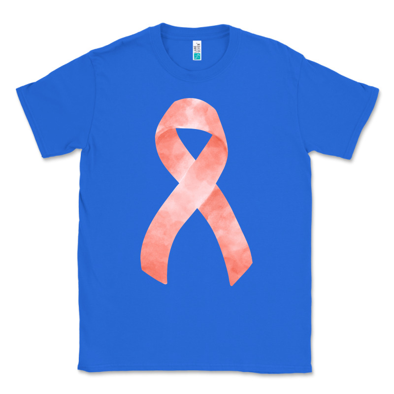 Uterine Or Endometrial Cancer Ribbon Classic Tee by FaDigitalArtStudio | Teevron