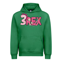 Emerald pink three rex Urban Hoodie - MaliasSmallBusiness