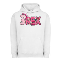 Pigment Lunar Rock pink three rex Urban Hoodie - MaliasSmallBusiness