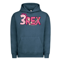 Pigment Midnight Navy pink three rex Urban Hoodie - MaliasSmallBusiness