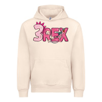 Sandshell pink three rex Urban Hoodie - MaliasSmallBusiness