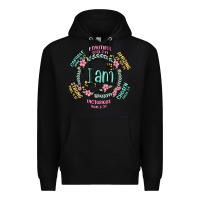 Black i am inspiration Premium Hoodie - MaliasSmallBusiness