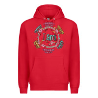 Red i am inspiration Premium Hoodie - MaliasSmallBusiness