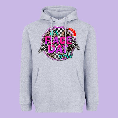 It's Race Day Y'all Heavyweight Hoodie Designed By Adodesignshop