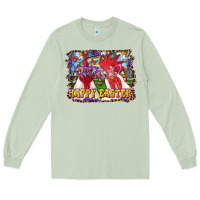 Matcha Happy Easter Roosters Long Sleeve Tee - RanaPortraitStore