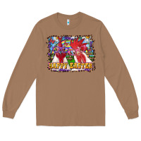 Toasted Coconut Happy Easter Roosters Long Sleeve Tee - RanaPortraitStore