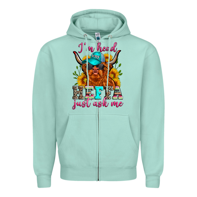I'm Head Heffa Just Ask Me Zipper Hoodie by Zillion Design Studio | Teevron